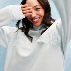 NWT Parke|| Arctic Rare Monochrome Varsity Mockneck, Size L/Xl pullover